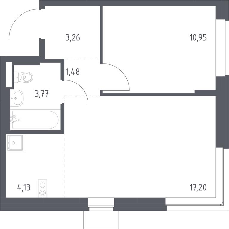 Apartment Sale, 40.79 sq. m. at Podolskie Kvartaly, zhiloy kompleks Podolskiye Kvartaly, Ryazanovskoe Settlement, Moscow, Russia #1 Apartment Sale, 40.79 sq. m. at Podolskie Kvartaly, zhiloy kompleks Podolskiye Kvartaly, Ryazanovskoe Settlement, Moscow, Russia #1