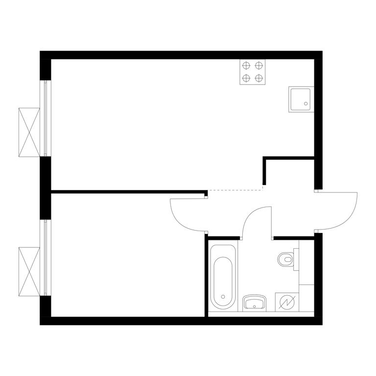 1-BD Apartment Sale, 35.9 sq. m. at Ilinskie Luga, Zapovednaya Street, 1, posyolok Ilyinskoye-Usovo, Krasnogorsk City District, Moscow Region, Russia #1 1-BD Apartment Sale, 35.9 sq. m. at Ilinskie Luga, Zapovednaya Street, 1, posyolok Ilyinskoye-Usovo, Krasnogorsk City District, Moscow Region, Russia #1
