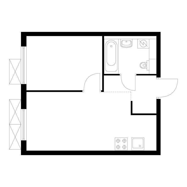 1-BD Apartment Sale, 32.4 sq. m. at Ilinskie Luga, Zapovednaya Street, 1, posyolok Ilyinskoye-Usovo, Krasnogorsk City District, Moscow Region, Russia #1 1-BD Apartment Sale, 32.4 sq. m. at Ilinskie Luga, Zapovednaya Street, 1, posyolok Ilyinskoye-Usovo, Krasnogorsk City District, Moscow Region, Russia #1