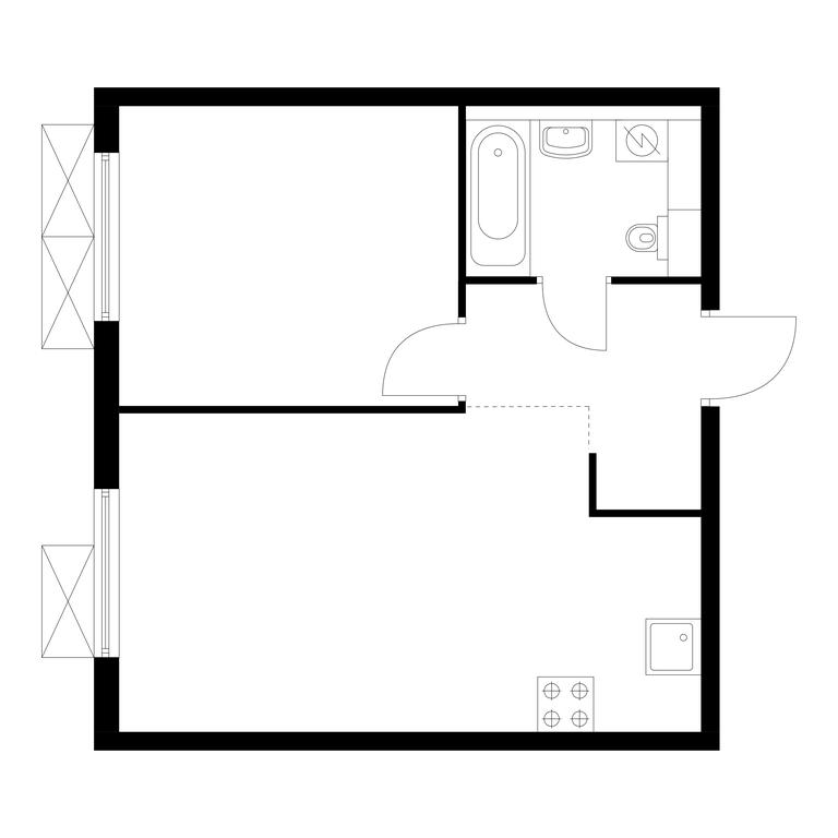 1-BD Apartment Sale, 39.6 sq. m. at Ilinskie Luga, Zapovednaya Street, 1, posyolok Ilyinskoye-Usovo, Krasnogorsk City District, Moscow Region, Russia #1 1-BD Apartment Sale, 39.6 sq. m. at Ilinskie Luga, Zapovednaya Street, 1, posyolok Ilyinskoye-Usovo, Krasnogorsk City District, Moscow Region, Russia #1