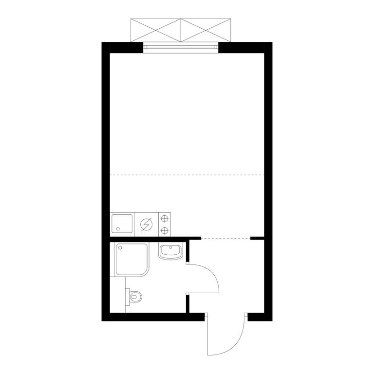 Apartment Sale, 21.7平方米 at Ilinskie Luga, Zapovednaya Street, 1, posyolok Ilyinskoye-Usovo, Krasnogorsk City District, Moscow Region, Russia #1