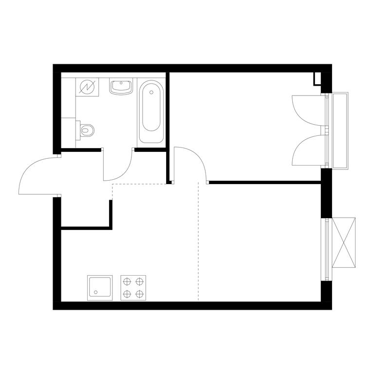 1-BD Apartment Sale, 32.4平方米 at Ilinskie Luga, Zapovednaya Street, 1, posyolok Ilyinskoye-Usovo, Krasnogorsk City District, Moscow Region, Russia #1 1-BD Apartment Sale, 32.4平方米 at Ilinskie Luga, Zapovednaya Street, 1, posyolok Ilyinskoye-Usovo, Krasnogorsk City District, Moscow Region, Russia #1