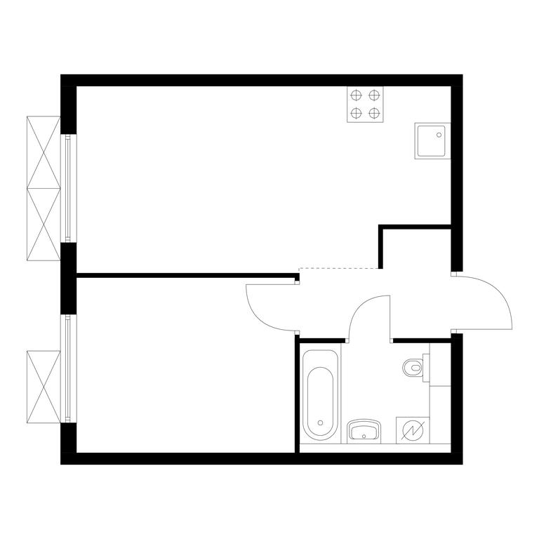 1-BD Apartment Sale, 35.8 sq. m. at Ilinskie Luga, Zapovednaya Street, 1, posyolok Ilyinskoye-Usovo, Krasnogorsk City District, Moscow Region, Russia #1 1-BD Apartment Sale, 35.8 sq. m. at Ilinskie Luga, Zapovednaya Street, 1, posyolok Ilyinskoye-Usovo, Krasnogorsk City District, Moscow Region, Russia #1