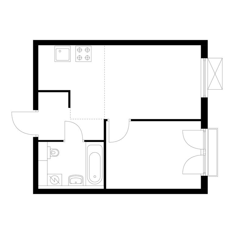 1-BD Apartment Sale, 32.7 sq. m. at Ilinskie Luga, Zapovednaya Street, 1, posyolok Ilyinskoye-Usovo, Krasnogorsk City District, Moscow Region, Russia #1 1-BD Apartment Sale, 32.7 sq. m. at Ilinskie Luga, Zapovednaya Street, 1, posyolok Ilyinskoye-Usovo, Krasnogorsk City District, Moscow Region, Russia #1