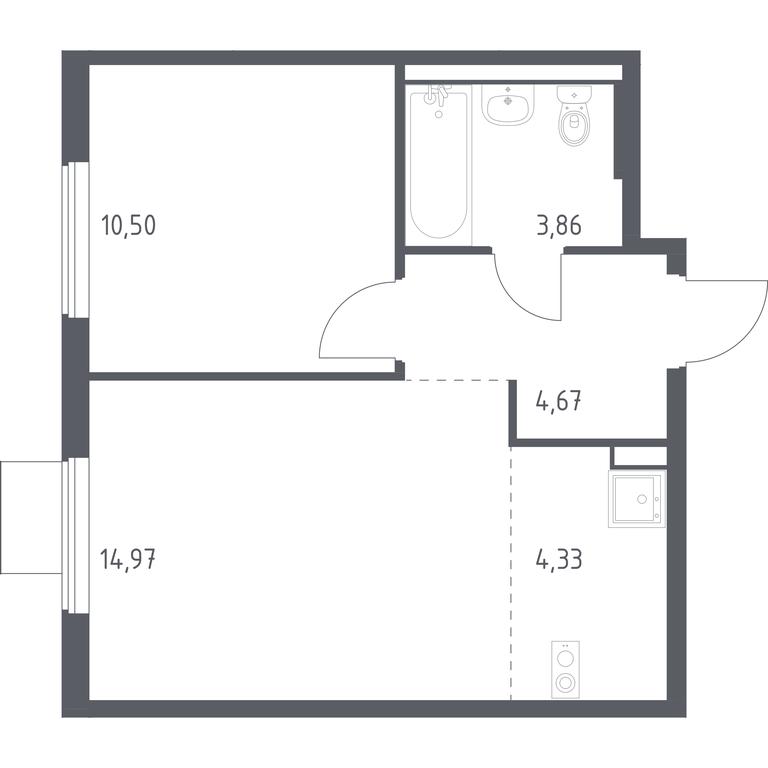 Apartment Sale, 38.33 sq. m. at Gorki Park, Shkolnaya ulitsa, 2, derevnya Korobovo, Leninskiy City District, Moscow Region, Russia #1 Apartment Sale, 38.33 sq. m. at Gorki Park, Shkolnaya ulitsa, 2, derevnya Korobovo, Leninskiy City District, Moscow Region, Russia #1