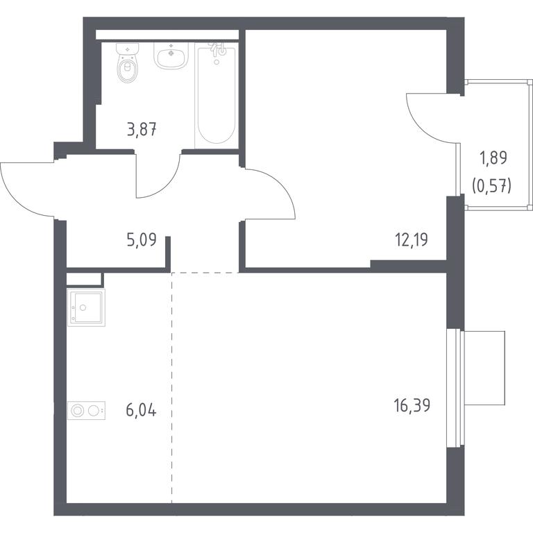 Apartment Sale, 44.15 sq. m. at Gorki Park, Shkolnaya ulitsa, 2, derevnya Korobovo, Leninskiy City District, Moscow Region, Russia #1 Apartment Sale, 44.15 sq. m. at Gorki Park, Shkolnaya ulitsa, 2, derevnya Korobovo, Leninskiy City District, Moscow Region, Russia #1