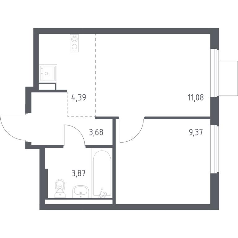 Apartment Sale, 32.39平方米 at Gorki Park, Shkolnaya ulitsa, 2, derevnya Korobovo, Leninskiy City District, Moscow Region, Russia #1 Apartment Sale, 32.39平方米 at Gorki Park, Shkolnaya ulitsa, 2, derevnya Korobovo, Leninskiy City District, Moscow Region, Russia #1