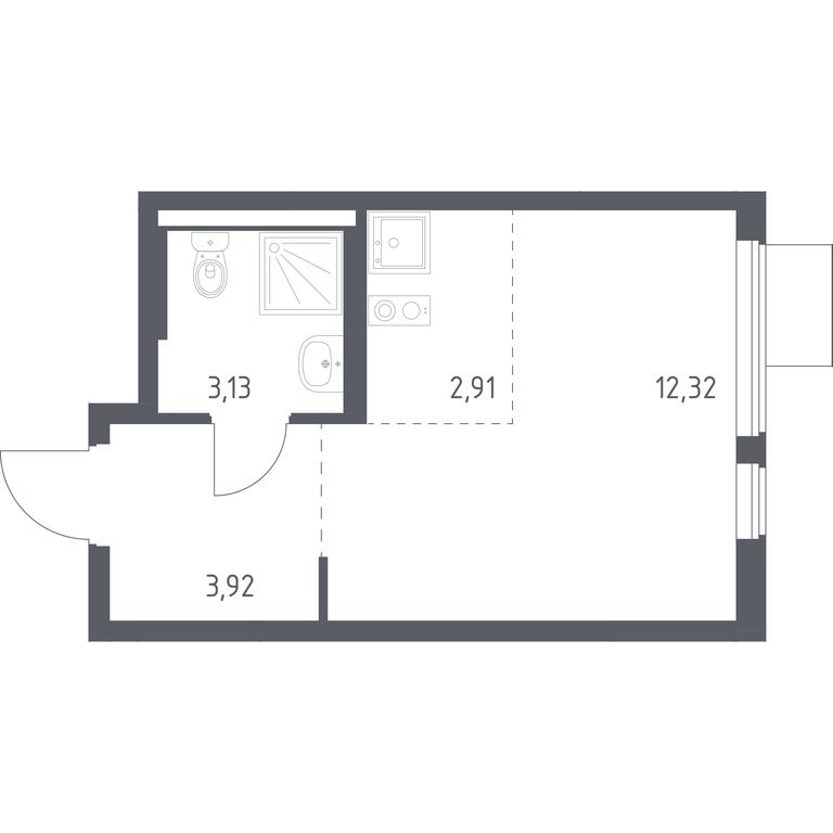 Apartment Sale, 22.28 sq. m. at Gorki Park, Shkolnaya ulitsa, 2, derevnya Korobovo, Leninskiy City District, Moscow Region, Russia #1 Apartment Sale, 22.28 sq. m. at Gorki Park, Shkolnaya ulitsa, 2, derevnya Korobovo, Leninskiy City District, Moscow Region, Russia #1