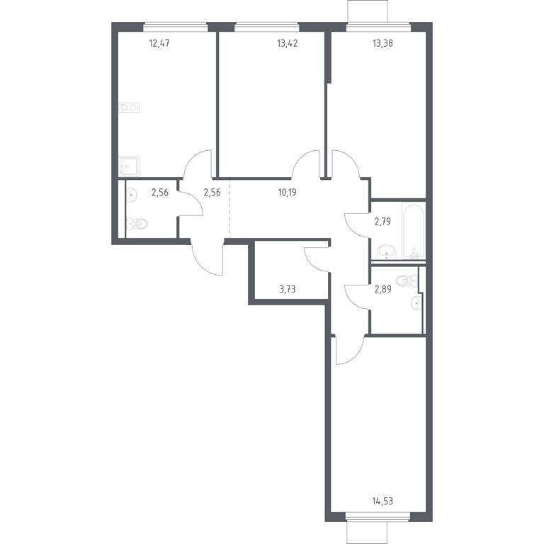 Продажа 2-комн. квартиры, 78,52 м² в ЖК «Горки Парк», Школьная улица, 2, деревня Коробово, Ленинский городской округ, Московская область, Россия #1 Продажа 2-комн. квартиры, 78,52 м² в ЖК «Горки Парк», Школьная улица, 2, деревня Коробово, Ленинский городской округ, Московская область, Россия #1