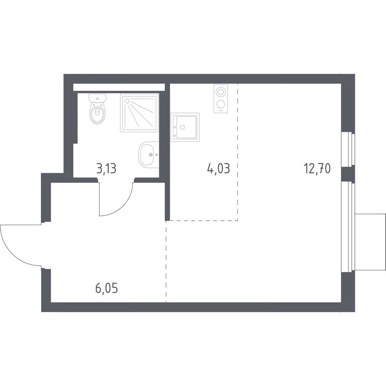 Apartment Sale, 25.91平方米 at Gorki Park, Shkolnaya ulitsa, 2, derevnya Korobovo, Leninskiy City District, Moscow Region, Russia #1 Apartment Sale, 25.91平方米 at Gorki Park, Shkolnaya ulitsa, 2, derevnya Korobovo, Leninskiy City District, Moscow Region, Russia #1