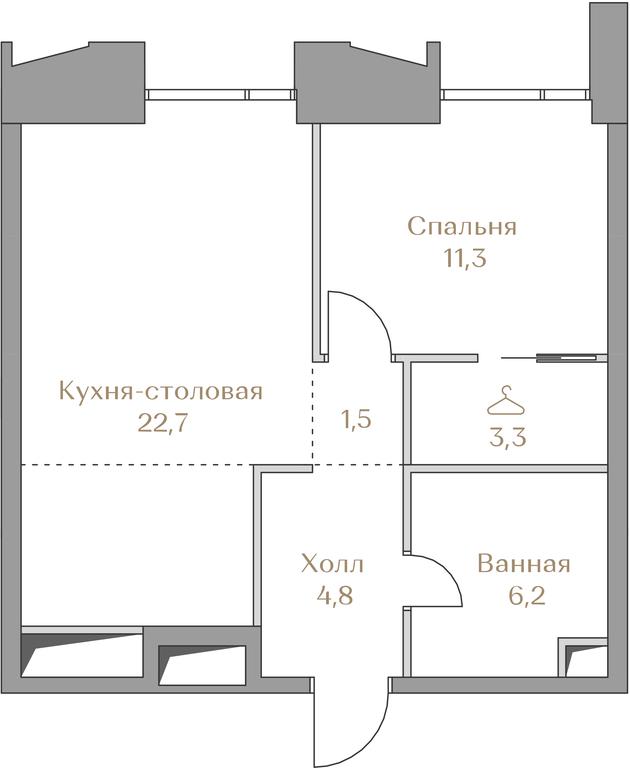 1-BD Apartment Sale, 49.8 sq. m. at Luzhniki Collection, Luzhnetskaya Embankment, 2/4с17, Moscow, Russia #1 1-BD Apartment Sale, 49.8 sq. m. at Luzhniki Collection, Luzhnetskaya Embankment, 2/4с17, Moscow, Russia #1