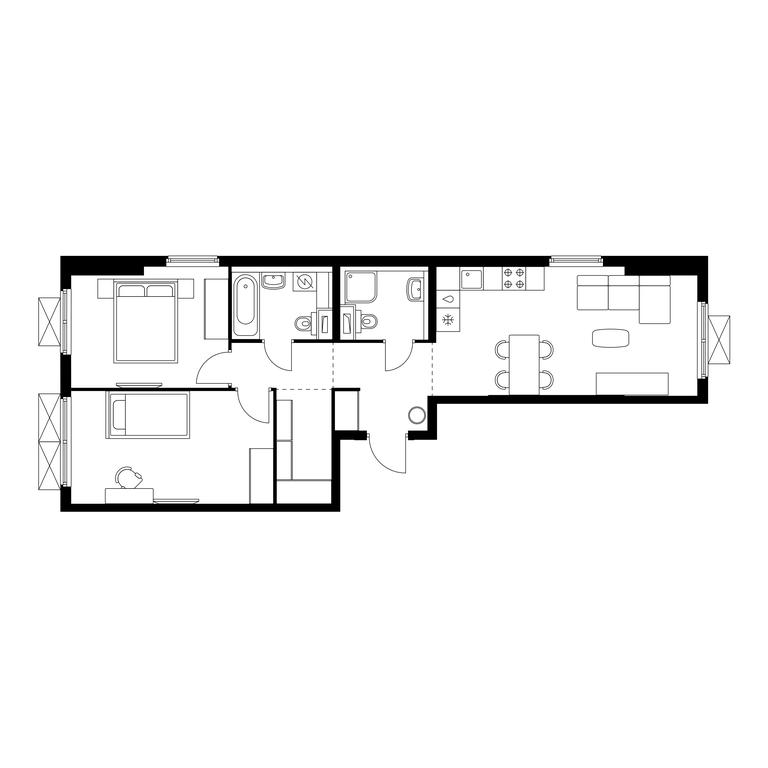 2-BD Apartment Sale, 65.5 sq. m. at Yauza Park, ulitsa Kolontsova, 4, Mytischi, Moscow Region, Russia #1 2-BD Apartment Sale, 65.5 sq. m. at Yauza Park, ulitsa Kolontsova, 4, Mytischi, Moscow Region, Russia #1