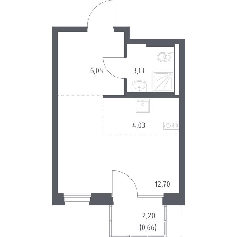 Apartment Sale, 26.57平方米 at Novoe Vnukovo, kvartal № 38, Kokoshkino Settlement, Moscow, Russia #1 Apartment Sale, 26.57平方米 at Novoe Vnukovo, kvartal № 38, Kokoshkino Settlement, Moscow, Russia #1