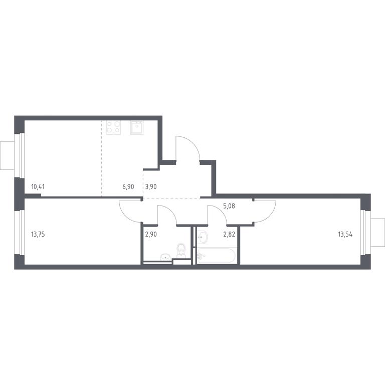 1-BD Apartment Sale, 59.3平方米 at Pribrezhnyi Park, Pribrezhniy Park Residential Complex, Village of Yam, Domodedovo City District, Moscow Region, Russia #1 1-BD Apartment Sale, 59.3平方米 at Pribrezhnyi Park, Pribrezhniy Park Residential Complex, Village of Yam, Domodedovo City District, Moscow Region, Russia #1