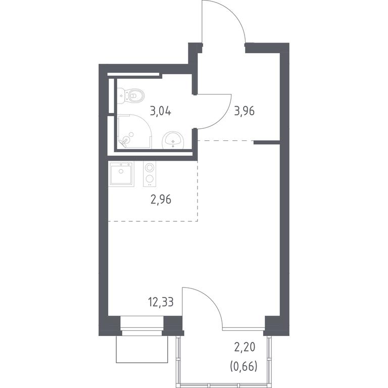 Apartment Sale, 22.95 sq. m. at Bogdanovskiy Les, derevnya Bogdanikha, Leninskiy City District, Moscow Region, Russia #1 Apartment Sale, 22.95 sq. m. at Bogdanovskiy Les, derevnya Bogdanikha, Leninskiy City District, Moscow Region, Russia #1