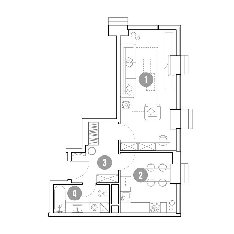 1-BD Apartment Sale, 43.7 sq. m. at Mirapolis, Mira Avenue, 222Ас9, Moscow, Russia #1 1-BD Apartment Sale, 43.7 sq. m. at Mirapolis, Mira Avenue, 222Ас9, Moscow, Russia #1