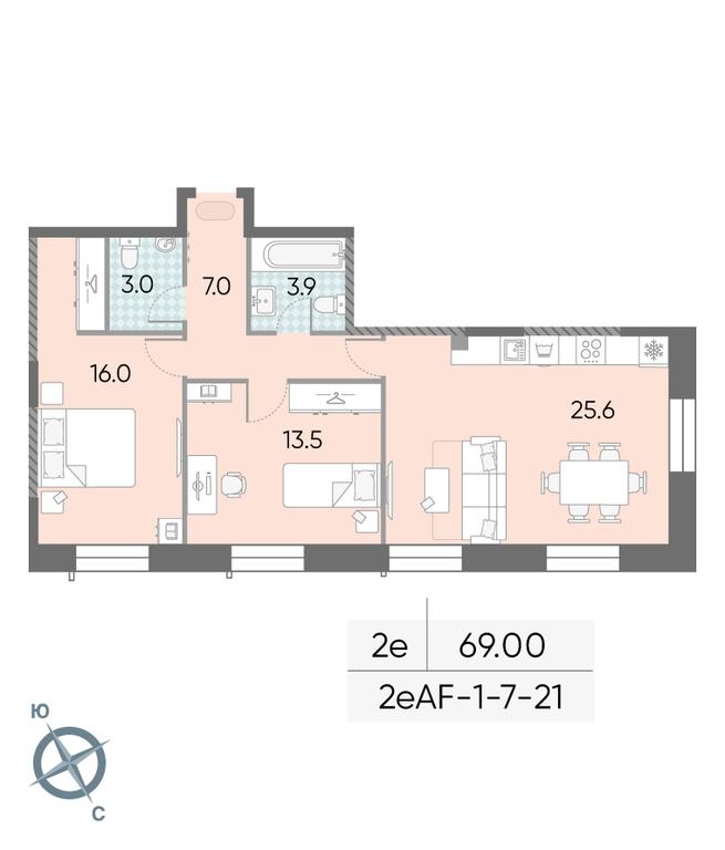 2-BD Apartment Sale, 69 sq. m. at Zilart, Rodchenko Street, 1, Moscow, Russia #2 2-BD Apartment Sale, 69 sq. m. at Zilart, Rodchenko Street, 1, Moscow, Russia #2