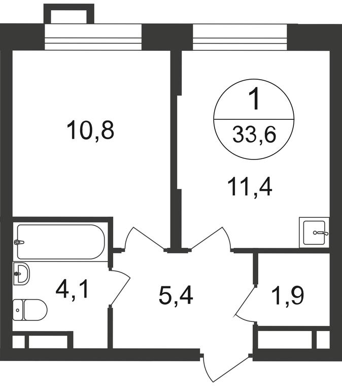 Apartment Sale, 33.4 sq. m. at Pervyi Moskovskiy, ulitsa Bianki, 1, Moskovskiy, Moscow, Russia #1 Apartment Sale, 33.4 sq. m. at Pervyi Moskovskiy, ulitsa Bianki, 1, Moskovskiy, Moscow, Russia #1