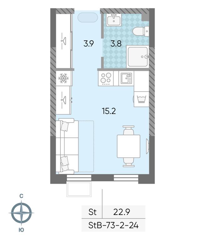 Apartment Sale, 22.9 sq. m. at Luchi, Proizvodstvennaya Street, 12к1, Moscow, Russia #2 Apartment Sale, 22.9 sq. m. at Luchi, Proizvodstvennaya Street, 12к1, Moscow, Russia #2