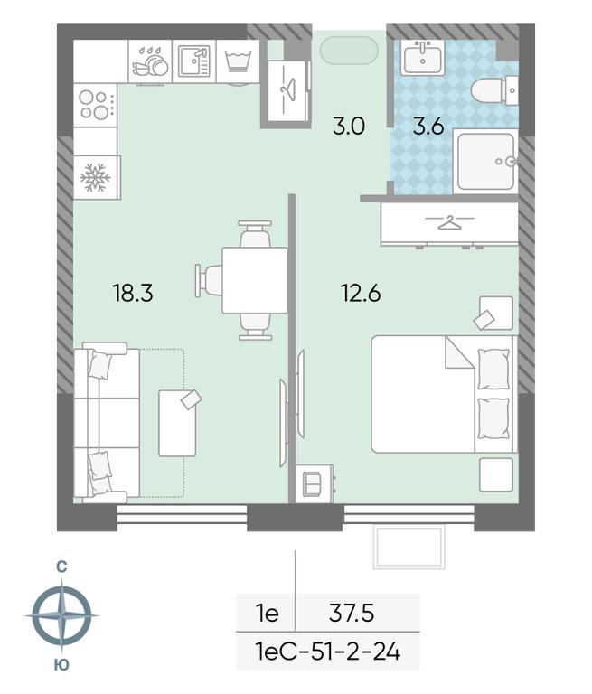 1-BD Apartment Sale, 37.5 sq. m. at Luchi, Proizvodstvennaya Street, 12к1, Moscow, Russia #1 1-BD Apartment Sale, 37.5 sq. m. at Luchi, Proizvodstvennaya Street, 12к1, Moscow, Russia #1