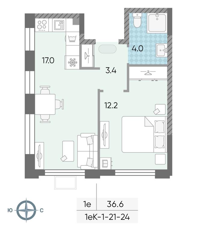 Продажа 1-комн. квартиры, 36,6 м² в ЖК «Лучи», Производственная улица, 12к1, Москва, Россия #1 Продажа 1-комн. квартиры, 36,6 м² в ЖК «Лучи», Производственная улица, 12к1, Москва, Россия #1
