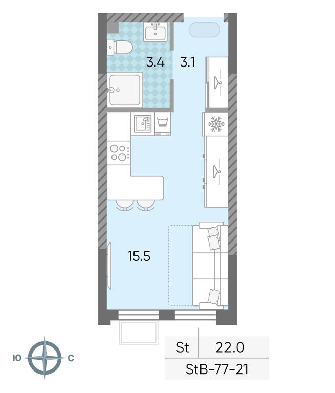 Apartment Sale, 22 sq. m. at Luchi, Proizvodstvennaya Street, 12к1, Moscow, Russia #2 Apartment Sale, 22 sq. m. at Luchi, Proizvodstvennaya Street, 12к1, Moscow, Russia #2