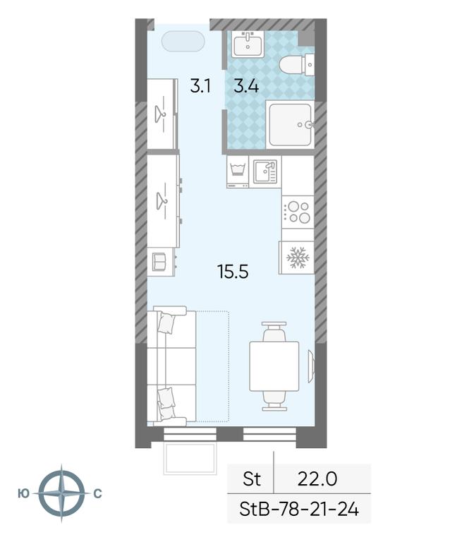 Apartment Sale, 22 sq. m. at Luchi, Proizvodstvennaya Street, 12к1, Moscow, Russia #1 Apartment Sale, 22 sq. m. at Luchi, Proizvodstvennaya Street, 12к1, Moscow, Russia #1