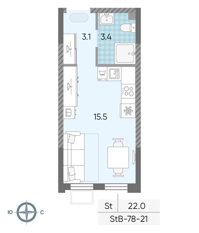 Apartment Sale, 22 sq. m. at Luchi, Proizvodstvennaya Street, 12к1, Moscow, Russia #2 Apartment Sale, 22 sq. m. at Luchi, Proizvodstvennaya Street, 12к1, Moscow, Russia #2