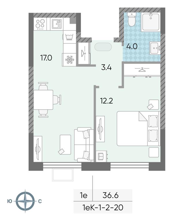 Продажа 1-комн. квартиры, 36,6 м² в ЖК «Лучи», Производственная улица, 12к1, Москва, Россия #1 Продажа 1-комн. квартиры, 36,6 м² в ЖК «Лучи», Производственная улица, 12к1, Москва, Россия #1