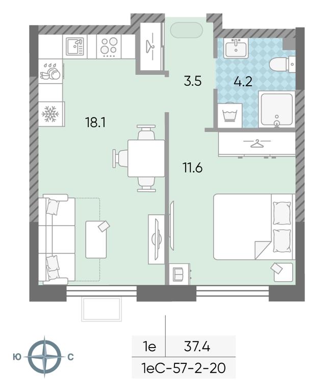 Продажа 1-комн. квартиры, 37,4 м² в ЖК «Лучи», Производственная улица, 12к1, Москва, Россия #1 Продажа 1-комн. квартиры, 37,4 м² в ЖК «Лучи», Производственная улица, 12к1, Москва, Россия #1