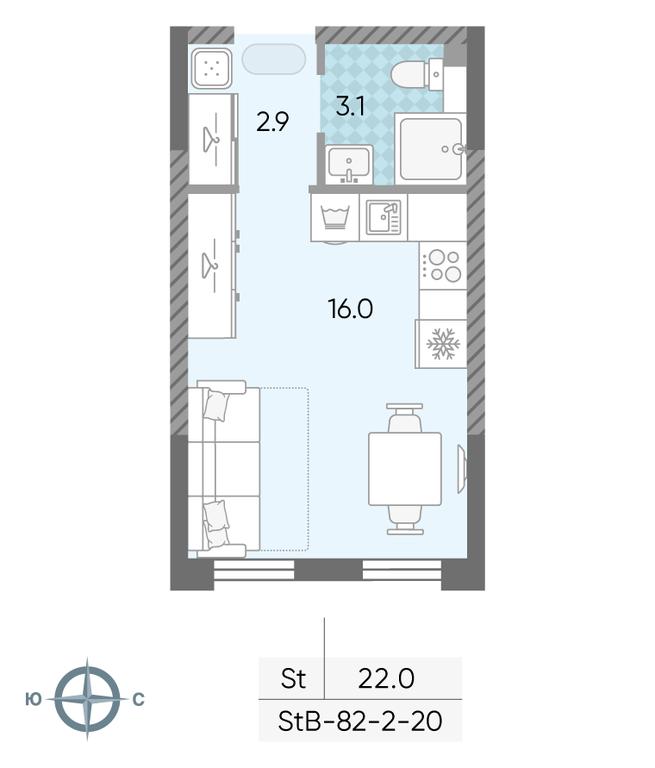 Продажа квартиры, 22 м² в ЖК «Лучи», Производственная улица, 12к1, Москва, Россия #1 Продажа квартиры, 22 м² в ЖК «Лучи», Производственная улица, 12к1, Москва, Россия #1