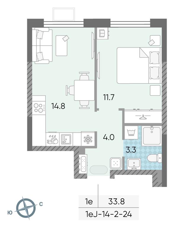 1-BD Apartment Sale, 33.8 sq. m. at Luchi, Proizvodstvennaya Street, 12к1, Moscow, Russia #1 1-BD Apartment Sale, 33.8 sq. m. at Luchi, Proizvodstvennaya Street, 12к1, Moscow, Russia #1