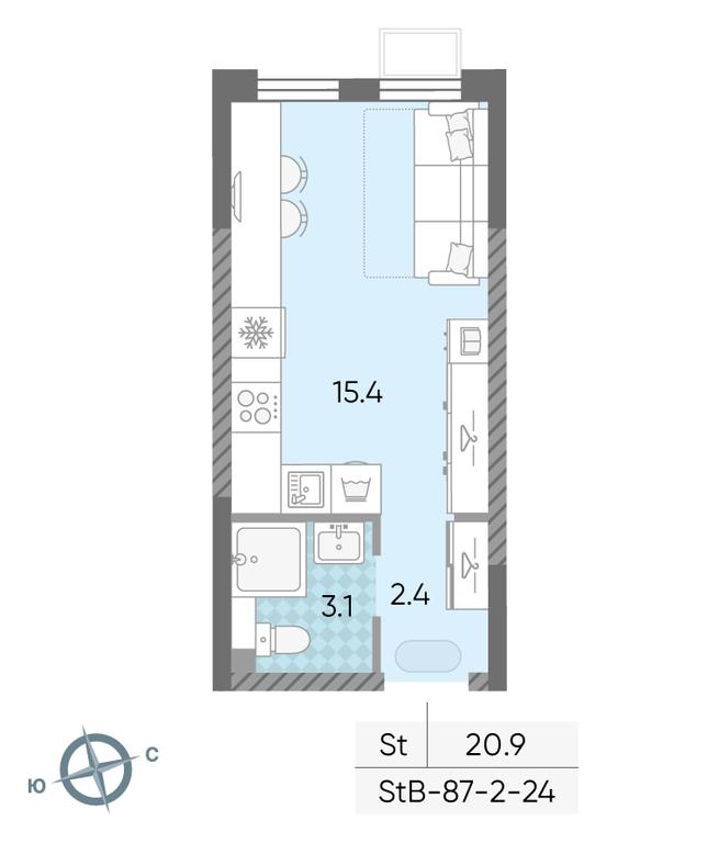 Apartment Sale, 20.9 sq. m. at Luchi, Proizvodstvennaya Street, 12к1, Moscow, Russia #1 Apartment Sale, 20.9 sq. m. at Luchi, Proizvodstvennaya Street, 12к1, Moscow, Russia #1