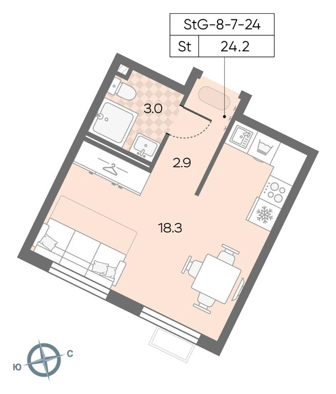 Apartment Sale, 24.1 sq. m. at Luchi, Proizvodstvennaya Street, 12к1, Moscow, Russia #1 Apartment Sale, 24.1 sq. m. at Luchi, Proizvodstvennaya Street, 12к1, Moscow, Russia #1