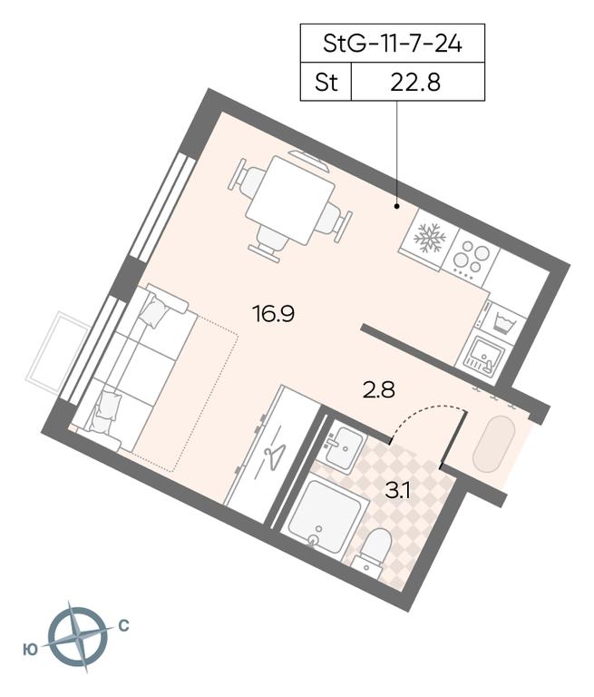 Apartment Sale, 22.6 sq. m. at Luchi, Proizvodstvennaya Street, 12к1, Moscow, Russia #1 Apartment Sale, 22.6 sq. m. at Luchi, Proizvodstvennaya Street, 12к1, Moscow, Russia #1