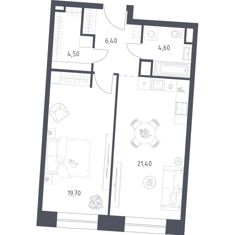 Продажа квартиры, 57,4 м² в ЖК «Стремянный 2», Стремянный переулок, 2, Москва, Россия #2 Продажа квартиры, 57,4 м² в ЖК «Стремянный 2», Стремянный переулок, 2, Москва, Россия #2