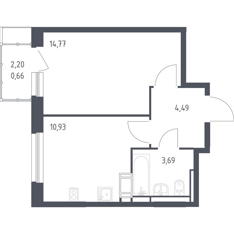 Apartment Sale, 34.5 sq. m. at Prigorod Lesnoe, Molodyozhny bulvar, 6, derevnya Misaylovo, Leninskiy City District, Moscow Region, Russia #2 Apartment Sale, 34.5 sq. m. at Prigorod Lesnoe, Molodyozhny bulvar, 6, derevnya Misaylovo, Leninskiy City District, Moscow Region, Russia #2