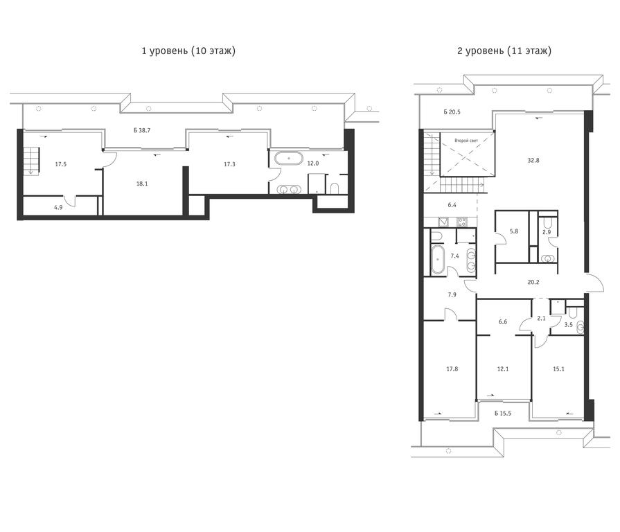 3-BD Apartment Sale, 232.3 sq. m. at Badaevskiy, Kutuzovsky Avenue, 12с3, Moscow, Russia #1