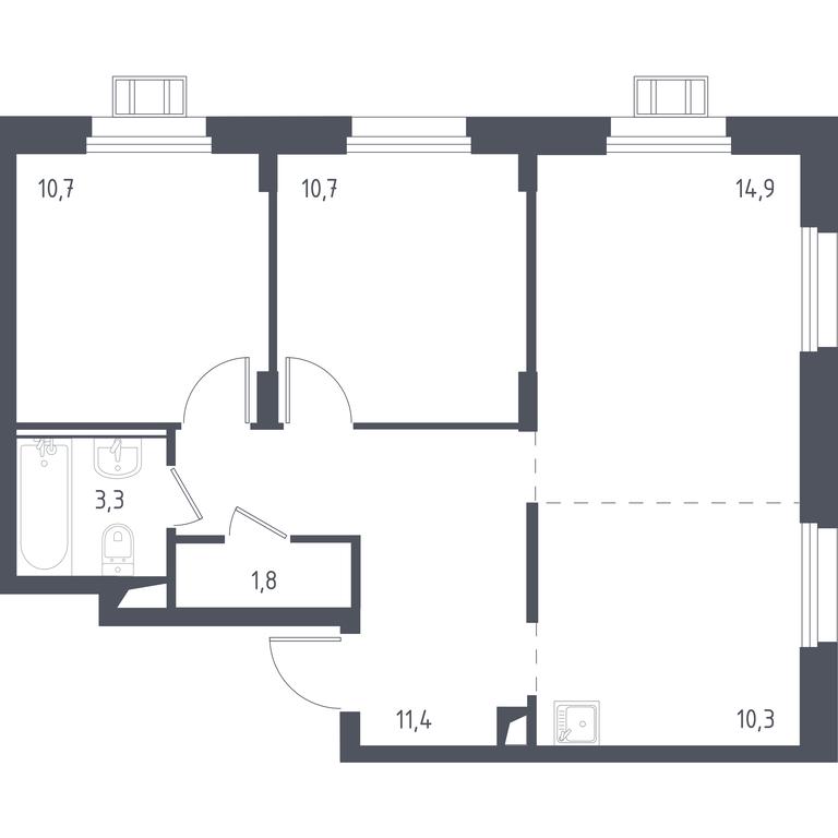 1-BD Apartment Sale, 64.4 sq. m. at Liubertsy, ulitsa Kamova, 5к1, Lyubertsy, Moscow Region, Russia #1 1-BD Apartment Sale, 64.4 sq. m. at Liubertsy, ulitsa Kamova, 5к1, Lyubertsy, Moscow Region, Russia #1