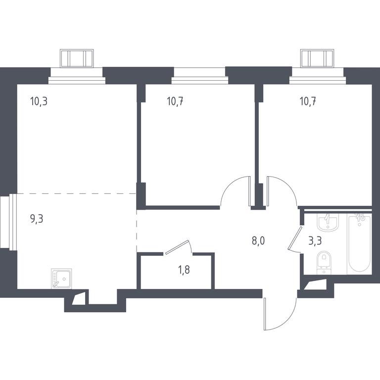 1-BD Apartment Sale, 54.6 sq. m. at Liubertsy, ulitsa Kamova, 5к1, Lyubertsy, Moscow Region, Russia #1 1-BD Apartment Sale, 54.6 sq. m. at Liubertsy, ulitsa Kamova, 5к1, Lyubertsy, Moscow Region, Russia #1