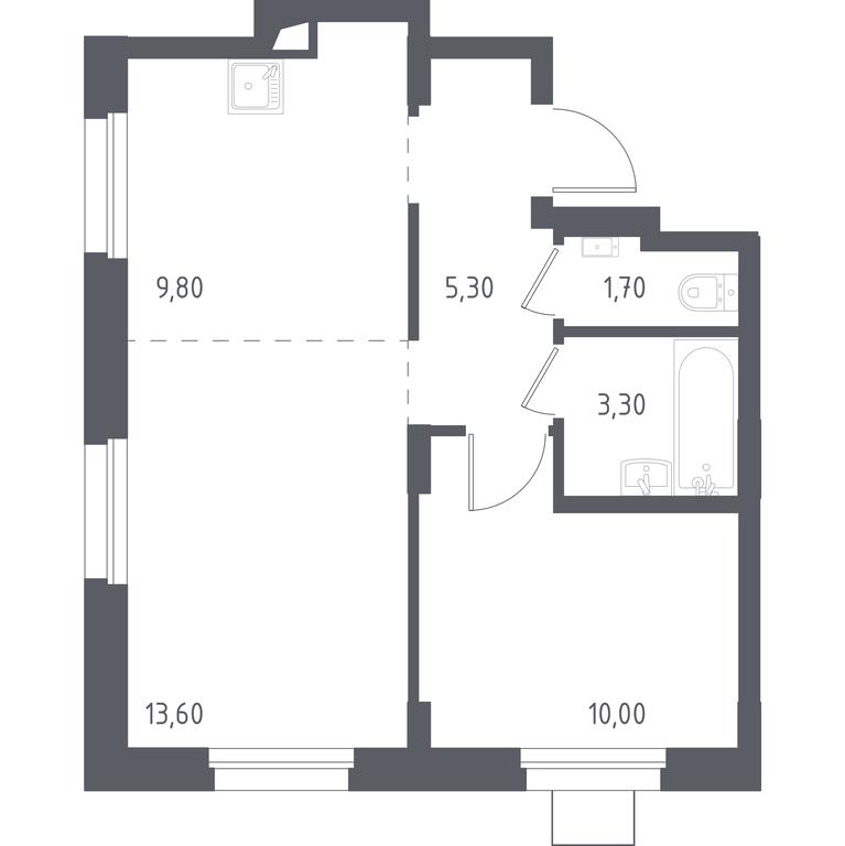 Apartment Sale, 43.7 sq. m. at Liubertsy, ulitsa Kamova, 5к1, Lyubertsy, Moscow Region, Russia #1 Apartment Sale, 43.7 sq. m. at Liubertsy, ulitsa Kamova, 5к1, Lyubertsy, Moscow Region, Russia #1