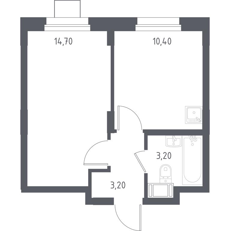 Apartment Sale, 32平方米 at Liubertsy, ulitsa Kamova, 5к1, Lyubertsy, Moscow Region, Russia #1