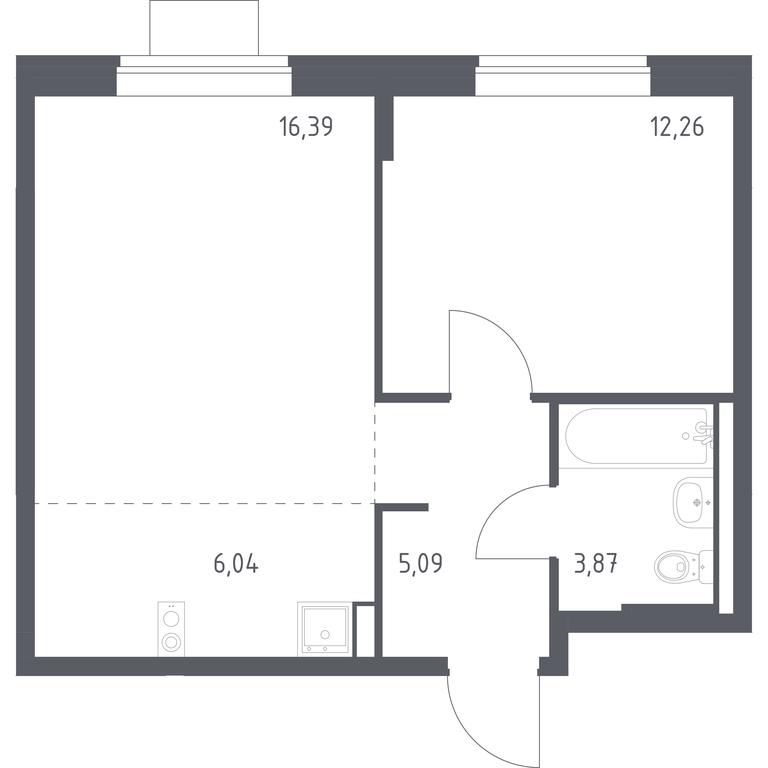 Apartment Sale, 43.65平方米 at Podolskie Kvartaly, zhiloy kompleks Podolskiye Kvartaly, Ryazanovskoe Settlement, Moscow, Russia #1 Apartment Sale, 43.65平方米 at Podolskie Kvartaly, zhiloy kompleks Podolskiye Kvartaly, Ryazanovskoe Settlement, Moscow, Russia #1