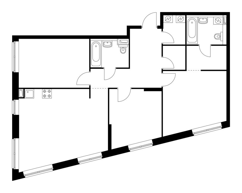 Продажа 3-комн. квартиры, 90,3 м² в ЖК «Вангарден (Vangarden)», Очаковское шоссе, 9к1, Москва, Россия #1