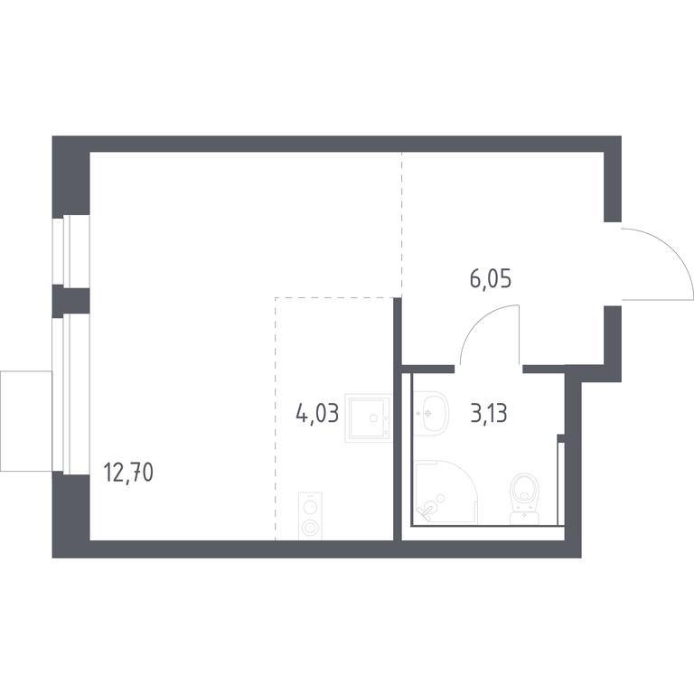 Apartment Sale, 25.91 sq. m. at Prigorod Lesnoe, Molodyozhny bulvar, 6, derevnya Misaylovo, Leninskiy City District, Moscow Region, Russia #2 Apartment Sale, 25.91 sq. m. at Prigorod Lesnoe, Molodyozhny bulvar, 6, derevnya Misaylovo, Leninskiy City District, Moscow Region, Russia #2