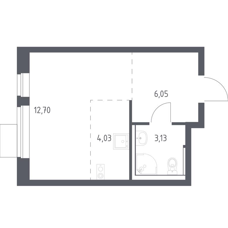 Apartment Sale, 25.91 sq. m. at Prigorod Lesnoe, Molodyozhny bulvar, 6, derevnya Misaylovo, Leninskiy City District, Moscow Region, Russia #1 Apartment Sale, 25.91 sq. m. at Prigorod Lesnoe, Molodyozhny bulvar, 6, derevnya Misaylovo, Leninskiy City District, Moscow Region, Russia #1