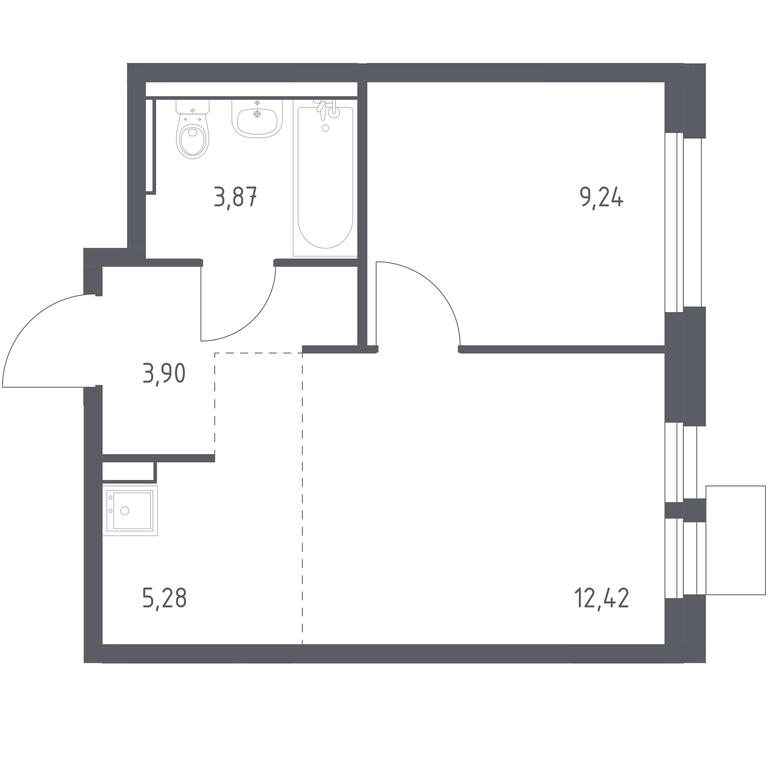 Apartment Sale, 34.71平方米 at Kvartal Ivakino, kvartal Ivakino, mikrorayon Klyazma-Starbeyevo, Khimki, Moscow Region, Russia #1 Apartment Sale, 34.71平方米 at Kvartal Ivakino, kvartal Ivakino, mikrorayon Klyazma-Starbeyevo, Khimki, Moscow Region, Russia #1