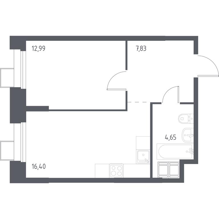 Apartment Sale, 41.86 sq. m. at Troparevo Park, Kiyevskoye shosse, 21-y kilometr, 3с4, Mosrentgen Settlement, Moscow, Russia #1 Apartment Sale, 41.86 sq. m. at Troparevo Park, Kiyevskoye shosse, 21-y kilometr, 3с4, Mosrentgen Settlement, Moscow, Russia #1
