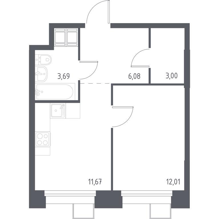 Apartment Sale, 36.23 sq. m. at Troparevo Park, Kiyevskoye shosse, 21-y kilometr, 3с4, Mosrentgen Settlement, Moscow, Russia #1 Apartment Sale, 36.23 sq. m. at Troparevo Park, Kiyevskoye shosse, 21-y kilometr, 3с4, Mosrentgen Settlement, Moscow, Russia #1