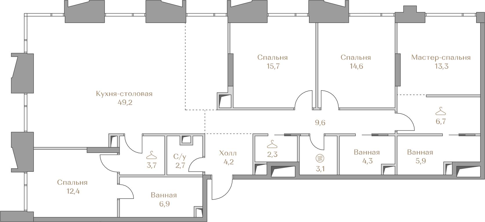 4-BD Apartment Sale, 154.6平方米 at Luzhniki Collection, Luzhnetskaya Embankment, 2/4с17, Moscow, Russia #1 4-BD Apartment Sale, 154.6平方米 at Luzhniki Collection, Luzhnetskaya Embankment, 2/4с17, Moscow, Russia #1